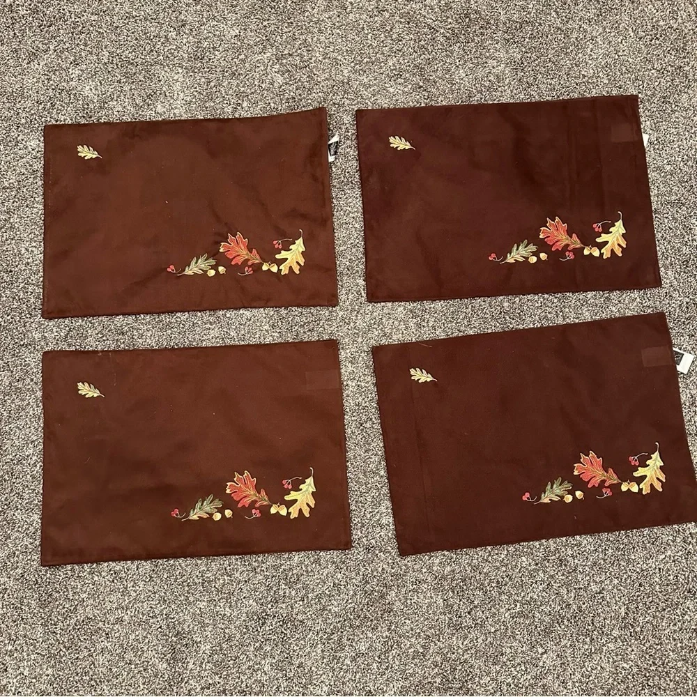 Autumn Leaf Harvest Placemats Set of 4